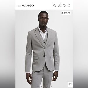 MNG Super slim-fit suit jacket in stretch fabric